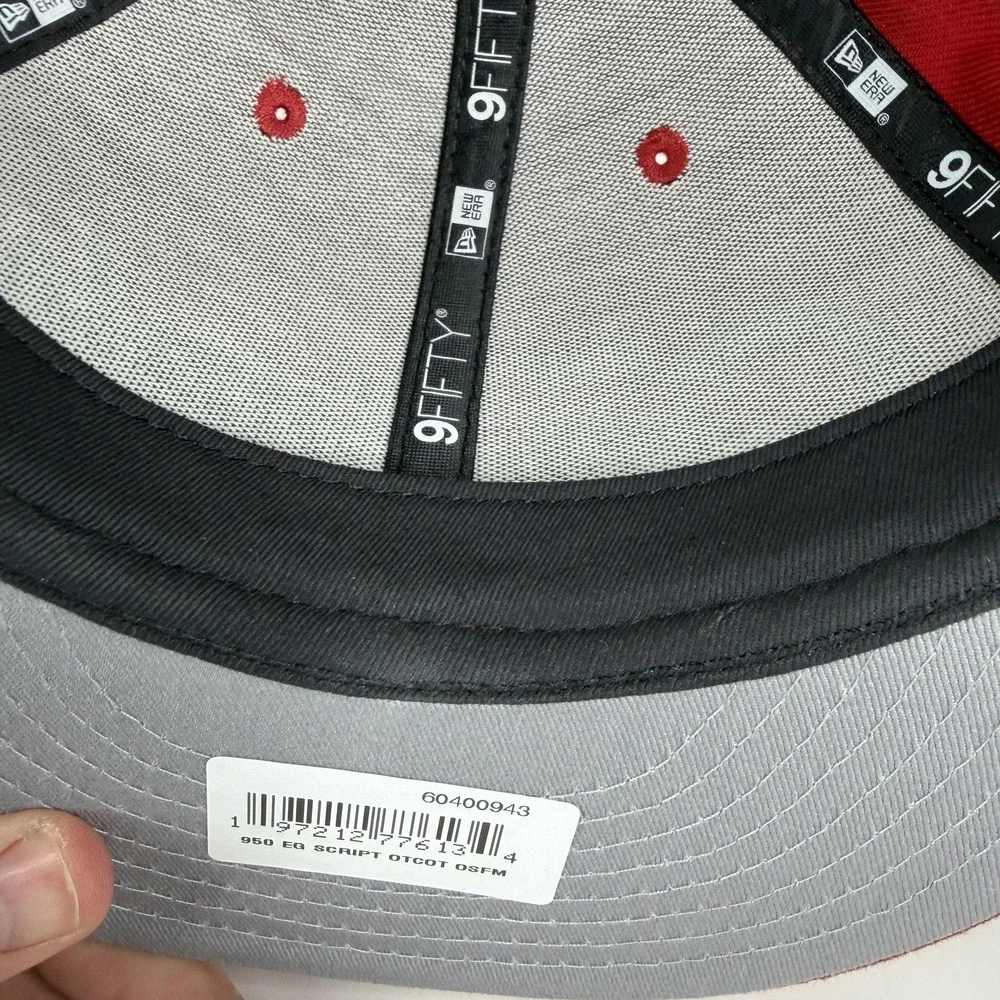Arizona Cardinals Hat Cap Snap Back Script Mens‎ One Size NFL 9Fifty New Era